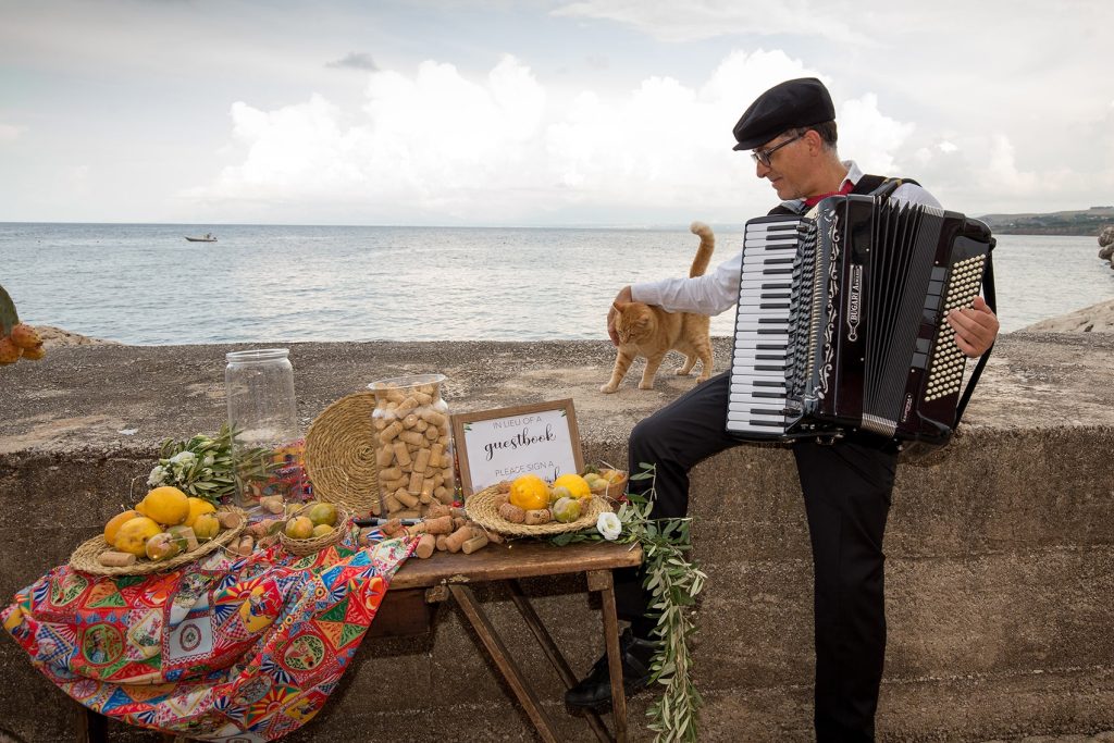 typical sicily wedding in tonnara di scopello